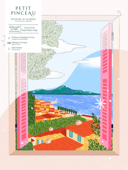 Kit peinture au numéro -  Fenêtre ouverte sur Naples par Limistic