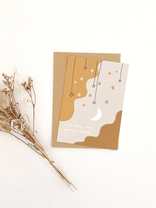 Card - Born under a lucky star 