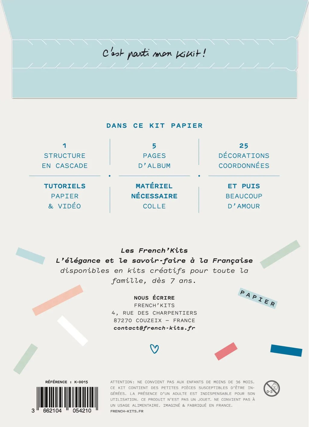 Kit pour mini albums photos modèle le paradis