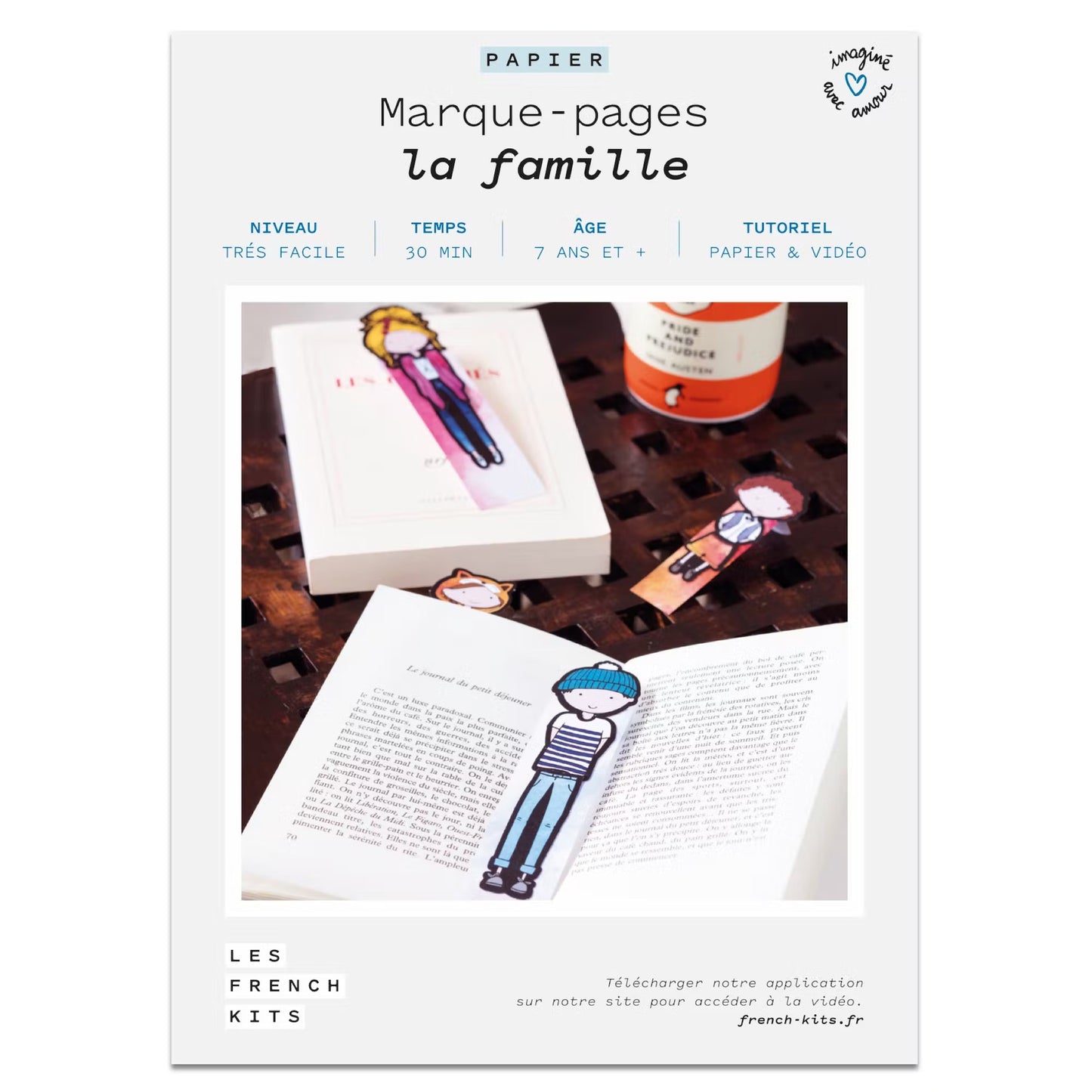 Kit pour créer 8 marques pages de la famille