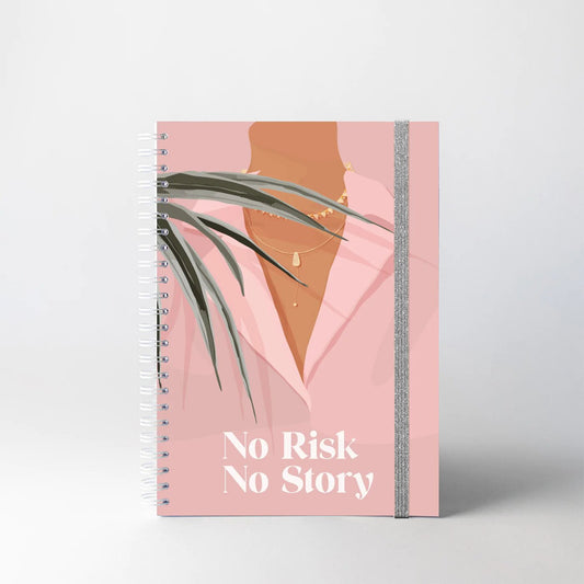 A5 lined notebook - No Risk No Story