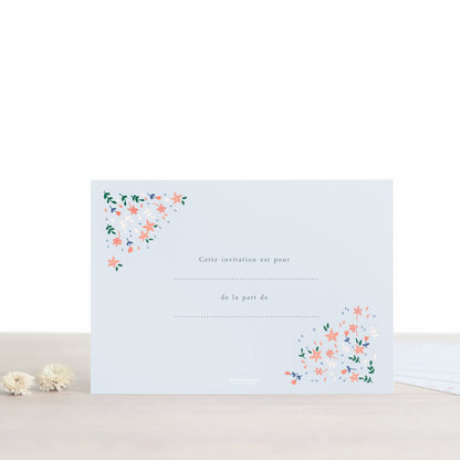 Set of 8 invitation cards - Achille