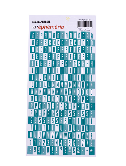 Stickers "z'alphabet" turquoise