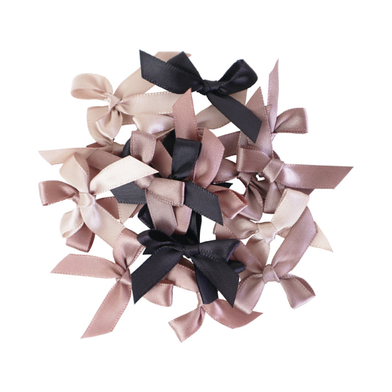 Assortment of 20 ribbon bows - Storm 