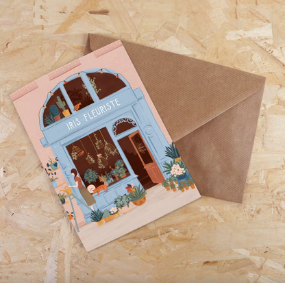 Carte double - le Fleuriste