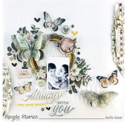 Chipboards  "Simple Vintage Weathered Garden"