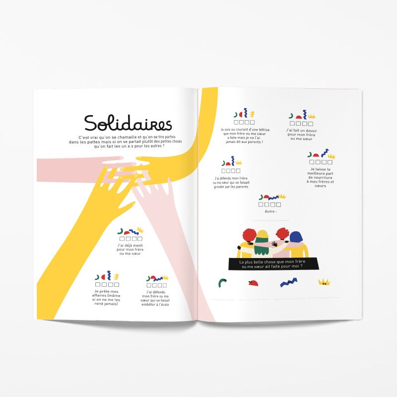 Book to fill out - Between brothers and sisters