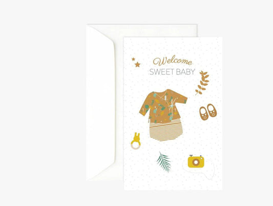 Card - Welcome baby mixed 