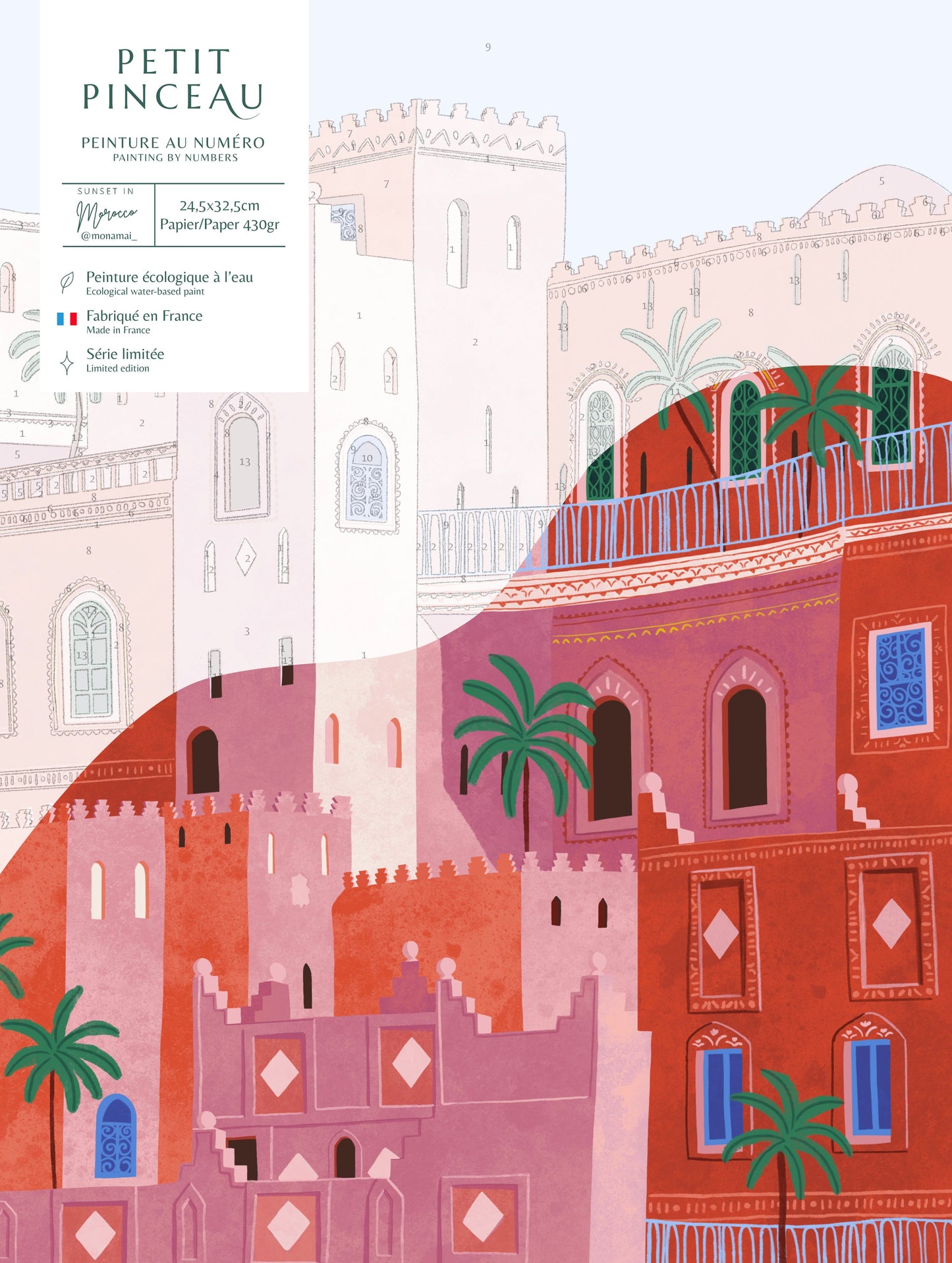 Paint by number kit - Morocco by Mona Mai 