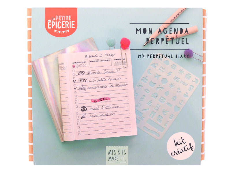 Kit créatif - Mon agenda perpétuel