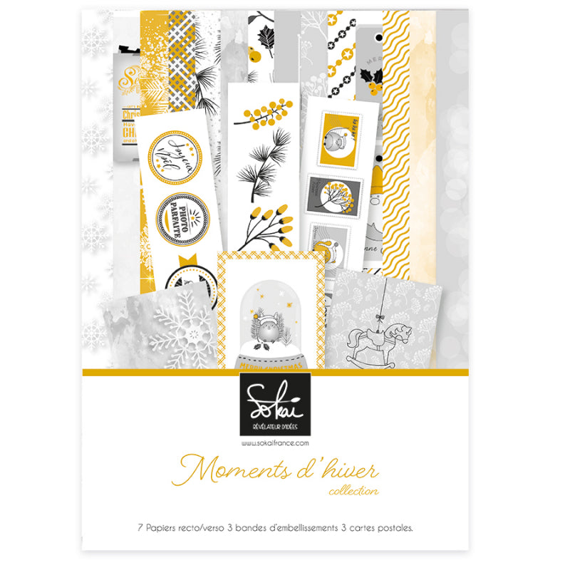 Collection de papiers "Moments d'hiver" (A4)
