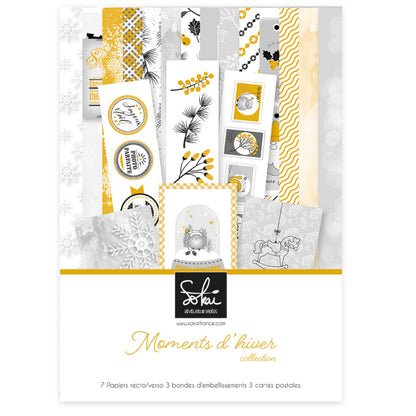 Collection de papiers "Moments d'hiver" (A4)
