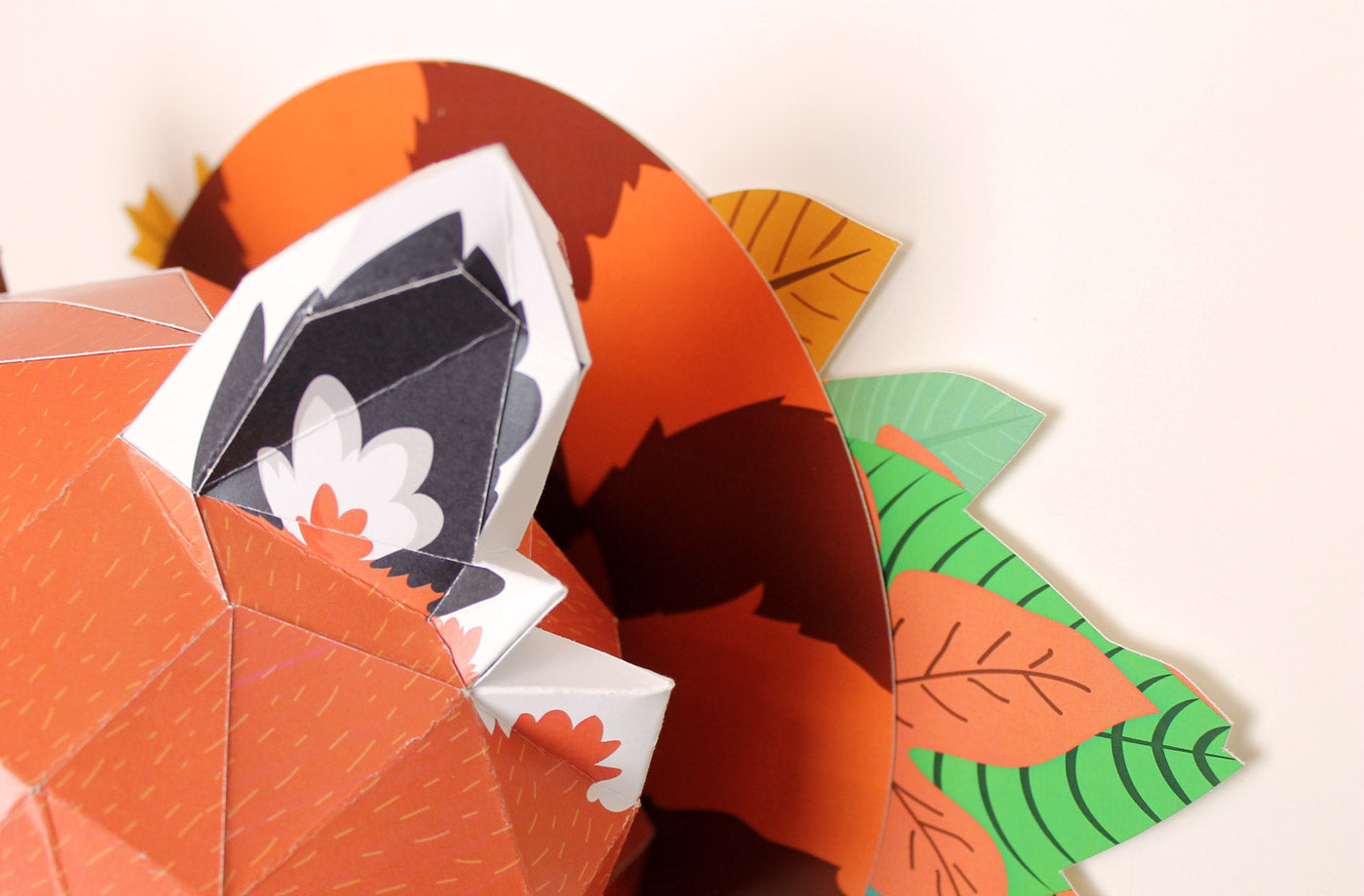 3D paper red panda 