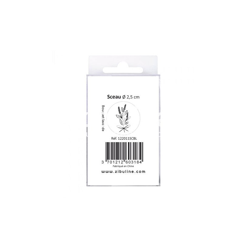Sceau 25 mm - Bouquet lavande