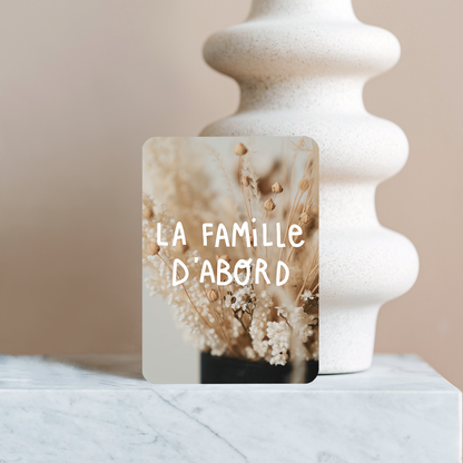 Carte - la Famille d'abord